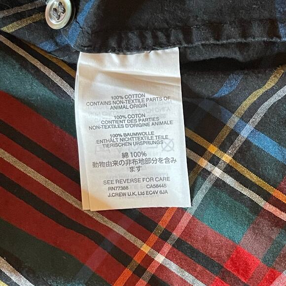 J.Crew Women’s Perfect Button Down Shirt Plaid Size 0 - Picture 5 of 5